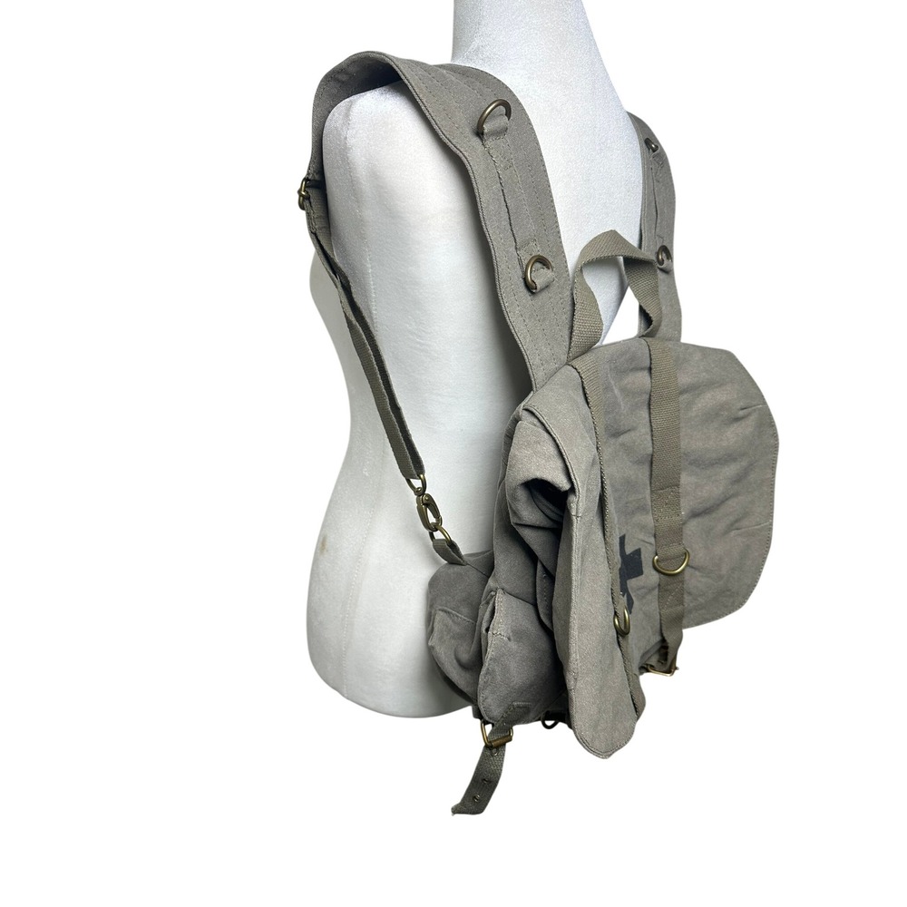 Rothco Backpack Unisex Large Grey Medic Bag Canvas Military Style Rucksack - Picture 4 of 11
